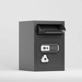 515 Flip cabinet Digital Depository Safe Made of Carbon Steel Electronic Code Lock Depository Safe with Deposit Slot Depository Box for Home Hotel Res