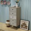 Side Cabinet 5 Drawers Gray