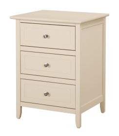 Glory Furniture Daniel G1315-N-75 3 Drawer Nightstand , Beige