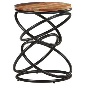 End Table 15.7"x15.7"x20.5" Solid Acacia Wood