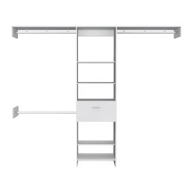 150 Closet System British, Bedroom, Black