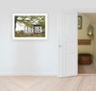 "Sweet Summertime House" by Billy Jacobs, Ready to Hang Framed Print, White Frame