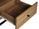 Nightstands Set of 2 with Charging Station, End Table with Storage Drawer, Retro Bedside Tables w/USB Ports and Outlets, Sofa Side Table for Small Spa