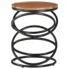 End Table 15.7"x15.7"x20.5" Solid Acacia Wood