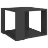Coffee Table Gray 16"x16"x12" Engineered Wood