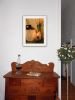 "Daffodils by Candlelight" by Anthony Smith, Ready to Hang Framed Print, White Frame