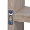 Floating Wall Display Shelf 8 Compartments Oak Color