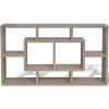 Floating Wall Display Shelf 8 Compartments Oak Color