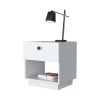 Ethan White 1-Drawer Nightstand