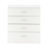 Modern Simple 4-Drawer Dresser White