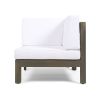 OANA 3-Piece LOVE SEAT SET WITH COFFEE TABLE, WHITE