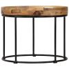Coffee Table Solid Mange Wood and Steel 19.7"x15.7"