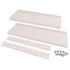 2-Tier Floating Wall Shelves 2 pcs Stainless Steel 118.1"x11.8"