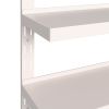2-Tier Floating Wall Shelves 2 pcs Stainless Steel 118.1"x11.8"