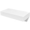 Floating Wall Shelves with Drawers 2 pcs White 18.9"