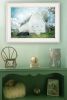 "White Barn" by Bluebird Barn, Ready to Hang Framed Print, White Frame