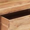 Console Table 39.4"x13.8"x29.9" Solid Acacia Wood with Live Edges