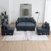 [VIDEO provided] [New] 133*65" Corduroy Modular Sectional Sofa,U Shaped Couch with Armrest Bags,6 Seat Freely Combinable Sofa Bed,Comfortable and Spac