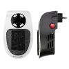 500W Portable Heater Fan Wall Outlet Space Heater Plug-in Heater Adjustable Temperature Auto Shut off w/ Remote Control