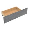 Queen Size Upholstery Platform Bed with Four Drawers on Two Sides, Adjustable Headboard, Grey