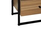 Nightstands Set of 2 with Charging Station, End Table with Storage Drawer, Retro Bedside Tables w/USB Ports and Outlets, Sofa Side Table for Small Spa