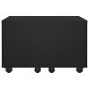 Coffee Table Black 23.6"x23.6"x15" Engineered Wood