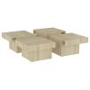 Coffee Table Sonoma Oak 35.4"x35.4"x11" Engineered Wood