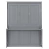 Queen Size Murphy Bed with a Shelf, Gray