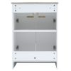 [Video]24inch modern bathroom vanity for small bathroom,white storge cabinet with ceramic sink