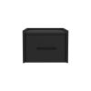 Floating Nightstand Calion, Bedroom, Black