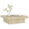 Coffee Table Sonoma Oak 35.4"x35.4"x11" Engineered Wood