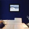 "Blue Waves" by Lori Deiter, Ready to Hang Framed Print, Black Frame