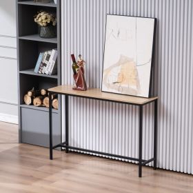 Console Sofa Tables, entryway table, End Table Computer Desk Coffee Snack Console Tables for Living Room Or Corridor Hallway XH (Color: Oak)