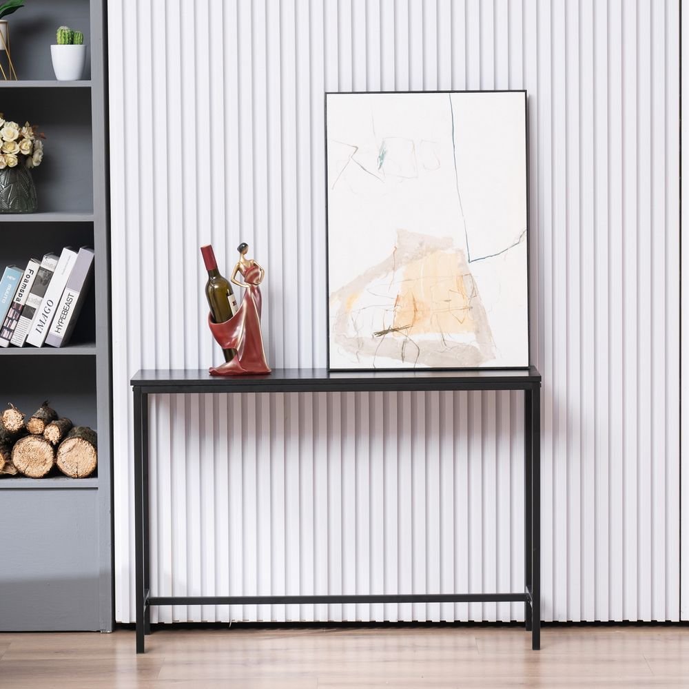 Console Sofa Tables, entryway table, End Table Computer Desk Coffee Snack Console Tables for Living Room Or Corridor Hallway XH (Color: Black Oak)