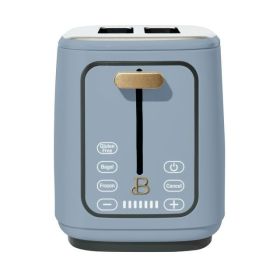 2 Slice Toaster with Touch-Activated Display, Cornflower (Color: Blue)