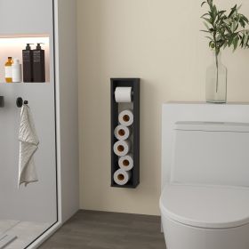 Toliet Paper Holder Magna, Bathroom, Black (Color: as Pic)