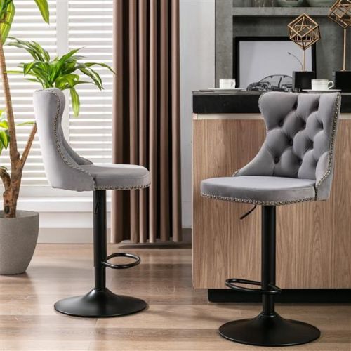 Furniture,Swivel Velvet Barstools Adjusatble Seat Height from 25-33 Inch,17.7 inch base Furniture,Swivel Velvet Barstools Adjusatble Seat Height from 25-33 Inch,17.7 inch base