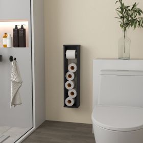 Toliet Paper Holder Magna, Bathroom, Black (Color: Black)