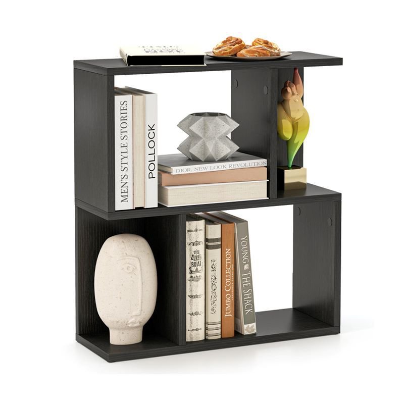 Living Room Bookshelf with Display Shelf for Small Space (Type: Bookshelf, Color: Black)