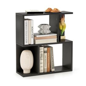 Living Room Bookshelf with Display Shelf for Small Space (Type: Bookshelf, Color: Black)
