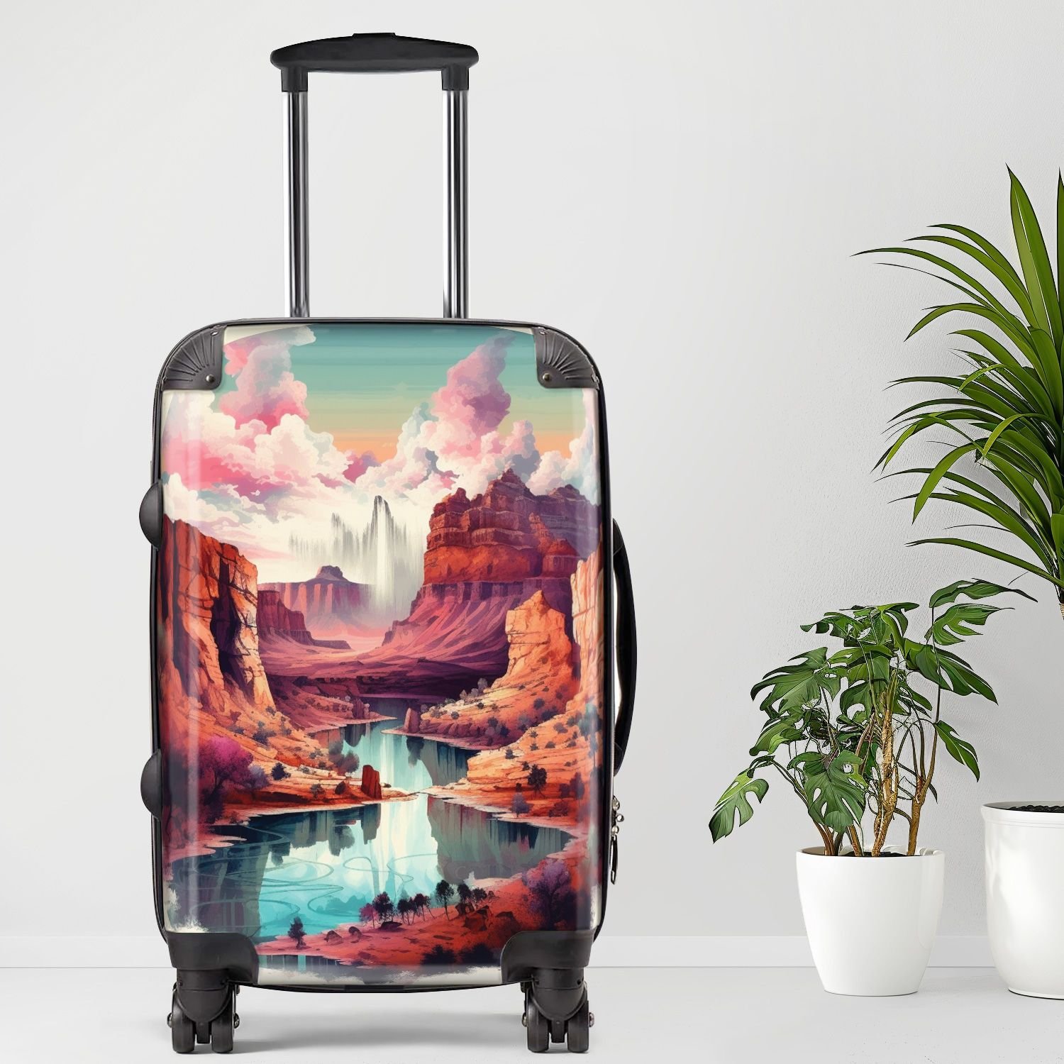 Grand Canyon Luggage, 20/24/28 Inch Luggage, Carry-On, Custom Luggage, Luggage Set, Suitcase, Travel, Vacation, Cabin Suitcase, Custom Suitcase (size: 20" Carry-On)