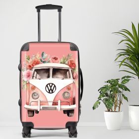 Hippie Luggage, 20/24/28 Inch Luggage, Carry-On, Custom Luggage, Luggage Set, Suitcase, Travel, Vacation, Cabin Suitcase, Custom Suitcase (size: 28" Large)